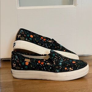 Rifle Paper Co. Black Floral Sneakers